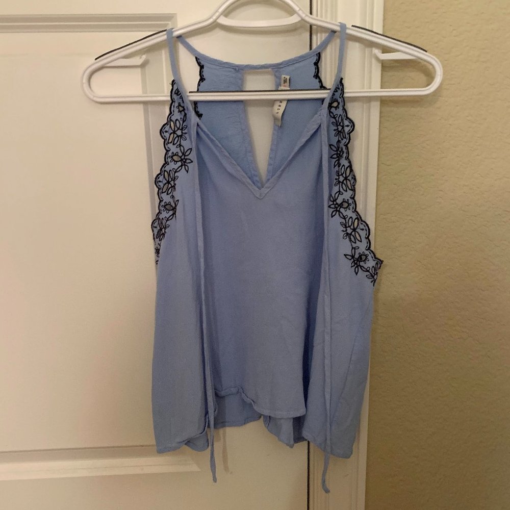 Lush Light Blue Tank Top